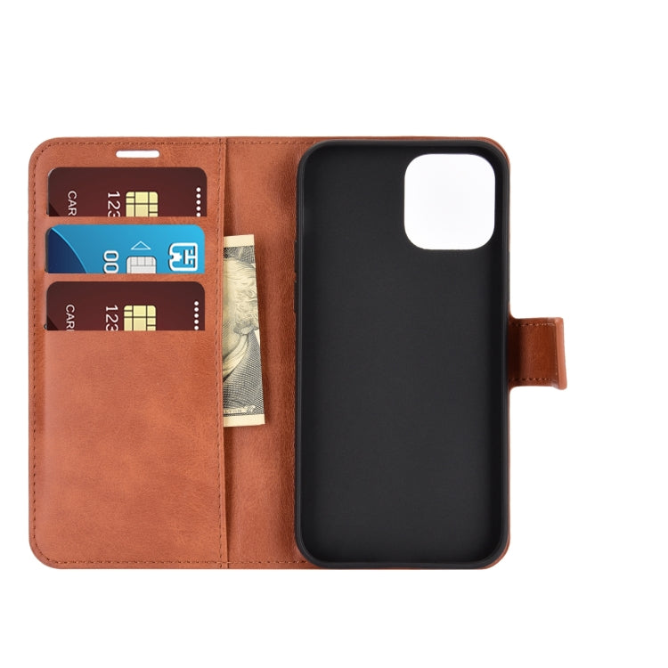 For iPhone 12 mini Retro Calf Pattern Buckle Horizontal Flip Leather Case with Holder & Card Slot & Wallet