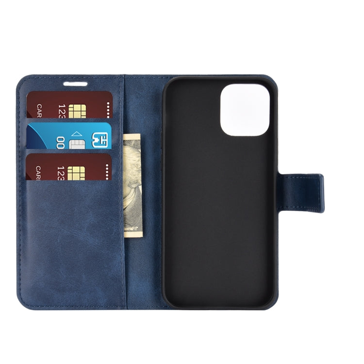 For iPhone 12 mini Retro Calf Pattern Buckle Horizontal Flip Leather Case with Holder & Card Slot & Wallet