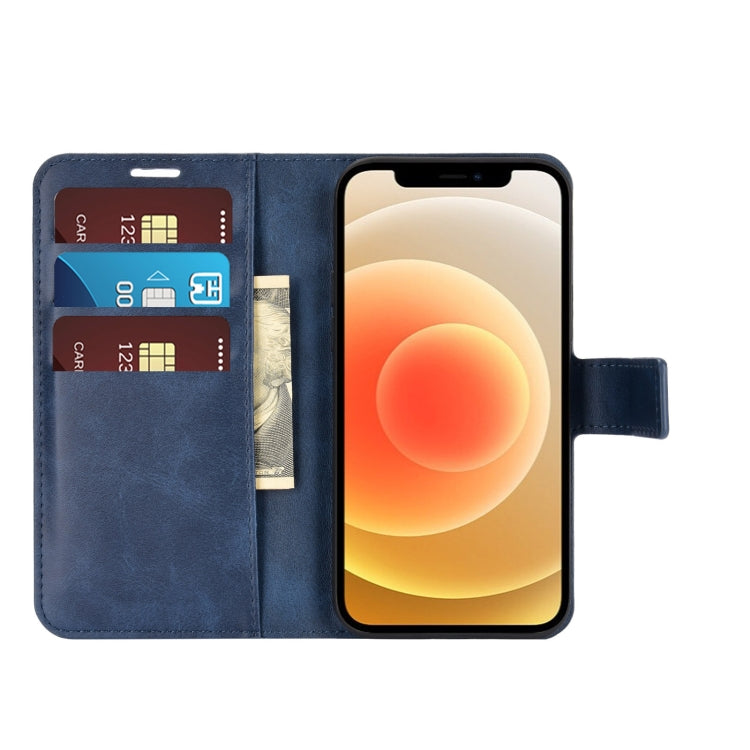 For iPhone 12 mini Retro Calf Pattern Buckle Horizontal Flip Leather Case with Holder & Card Slot & Wallet