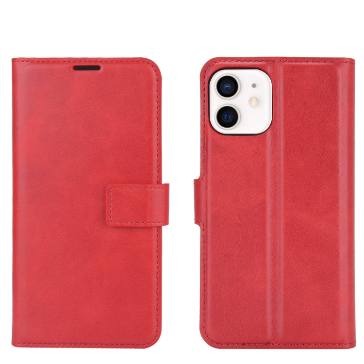 For iPhone 12 mini Retro Calf Pattern Buckle Horizontal Flip Leather Case with Holder & Card Slot & Wallet