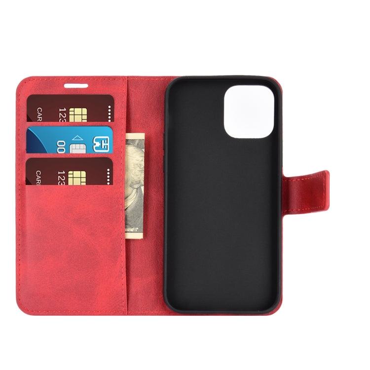 For iPhone 12 mini Retro Calf Pattern Buckle Horizontal Flip Leather Case with Holder & Card Slot & Wallet
