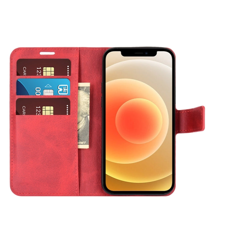 For iPhone 12 mini Retro Calf Pattern Buckle Horizontal Flip Leather Case with Holder & Card Slot & Wallet
