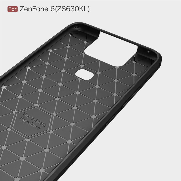 Brushed Texture Carbon Fiber TPU Case for Asus Zenfone 6 ZS630KL