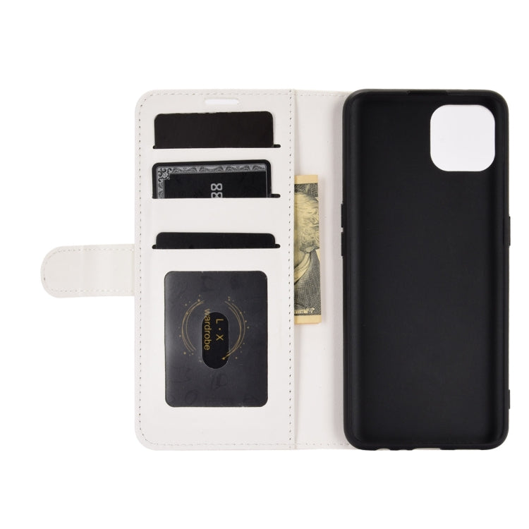 For OPPO Reno4 SE R64 Texture Single Horizontal Flip Protective Case with Holder & Card Slots & Wallet& Photo Frame