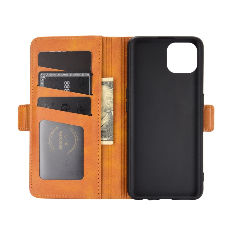 For OPPO Reno4 SE Dual-side Magnetic Buckle Horizontal Flip Leather Case with Holder & Card Slots & Wallet