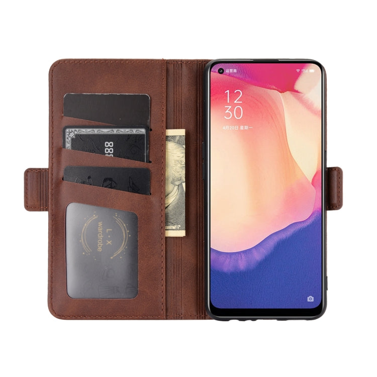 For OPPO Reno4 SE Dual-side Magnetic Buckle Horizontal Flip Leather Case with Holder & Card Slots & Wallet