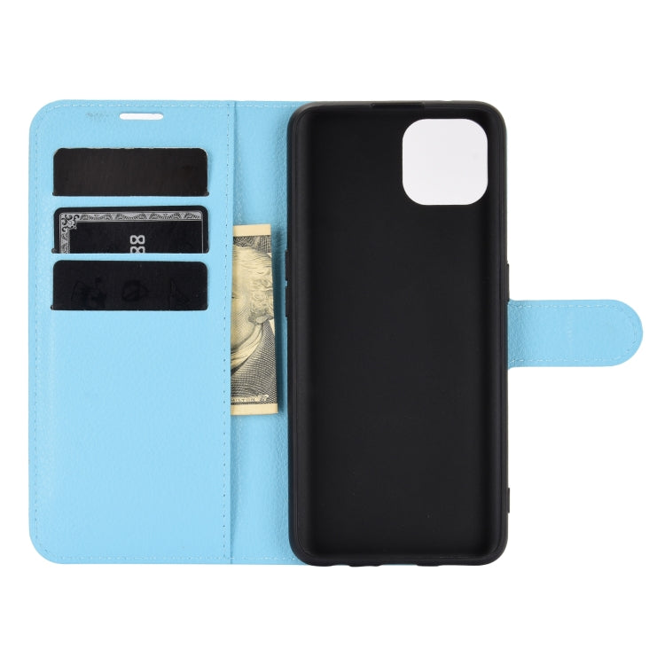For OPPO Reno4 SE Litchi Texture Horizontal Flip Protective Case with Holder & Card Slots & Wallet