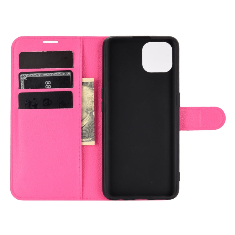For OPPO Reno4 SE Litchi Texture Horizontal Flip Protective Case with Holder & Card Slots & Wallet