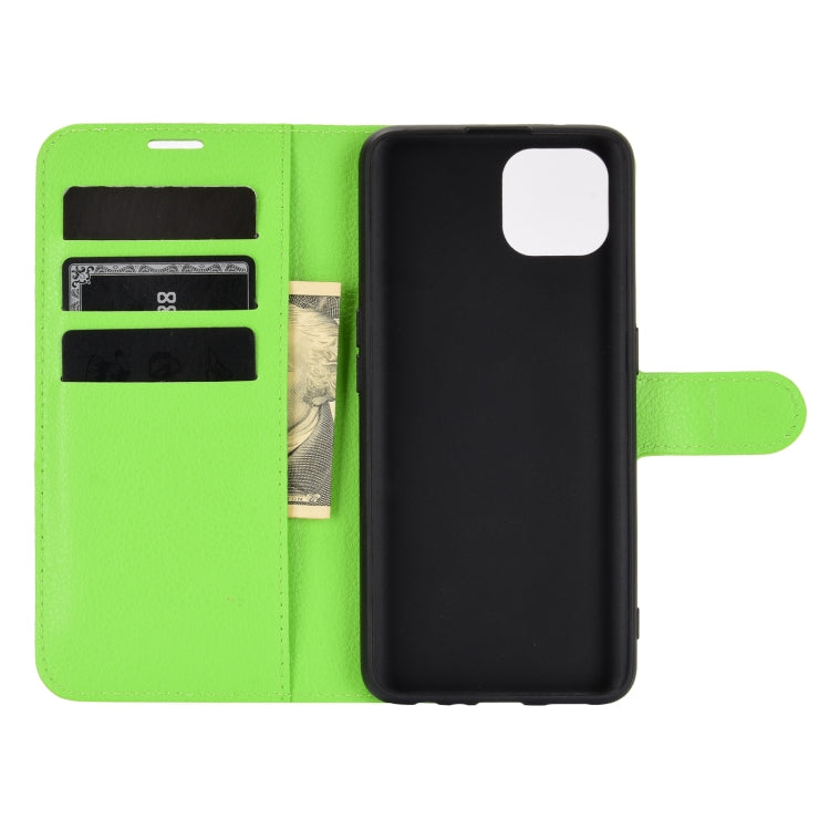 For OPPO Reno4 SE Litchi Texture Horizontal Flip Protective Case with Holder & Card Slots & Wallet