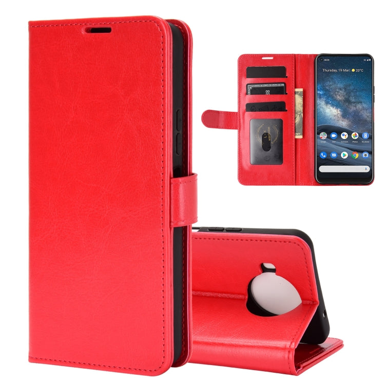 For Nokia 8.3 R64 Texture Single Horizontal Flip Protective Case with Holder & Card Slots & Wallet& Photo Frame