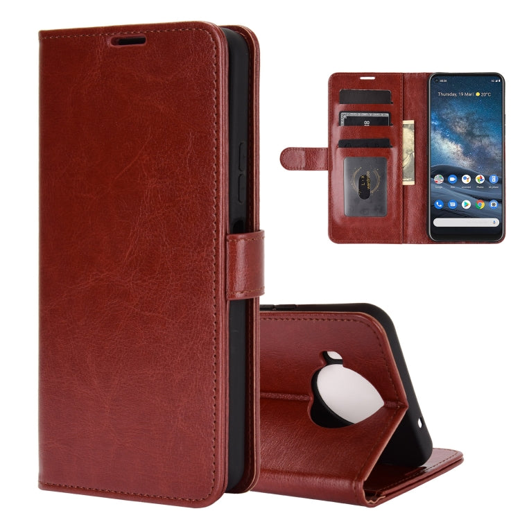 For Nokia 8.3 R64 Texture Single Horizontal Flip Protective Case with Holder & Card Slots & Wallet& Photo Frame