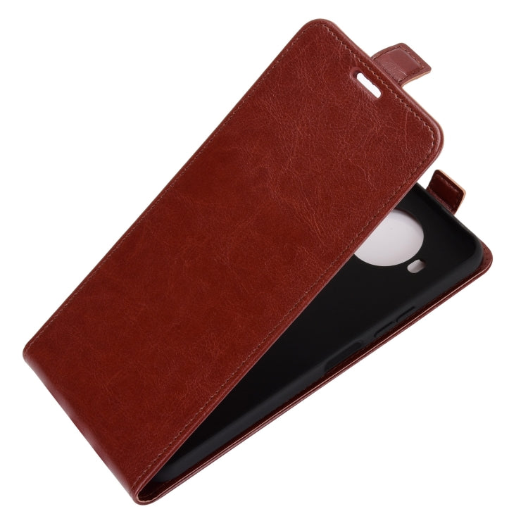 For Nokia 8.3 R64 Texture Single Vertical Flip Leather Protective Case with Card Slots & Photo Frame(Brown)
