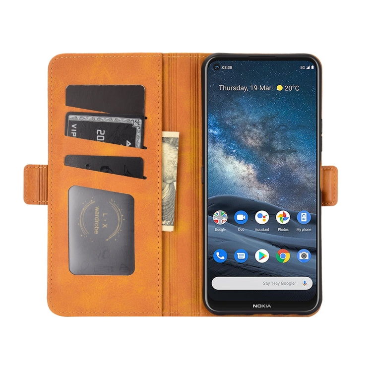 For Nokia 8.3 Dual-side Magnetic Buckle Horizontal Flip Leather Case with Holder & Card Slots & Wallet