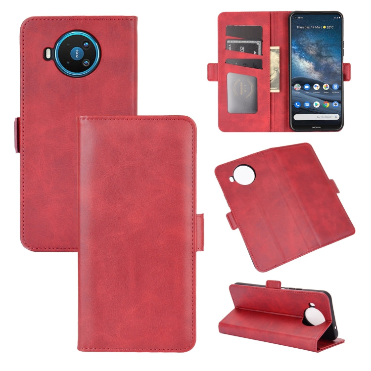 For Nokia 8.3 Dual-side Magnetic Buckle Horizontal Flip Leather Case with Holder & Card Slots & Wallet