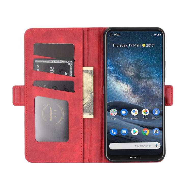 For Nokia 8.3 Dual-side Magnetic Buckle Horizontal Flip Leather Case with Holder & Card Slots & Wallet