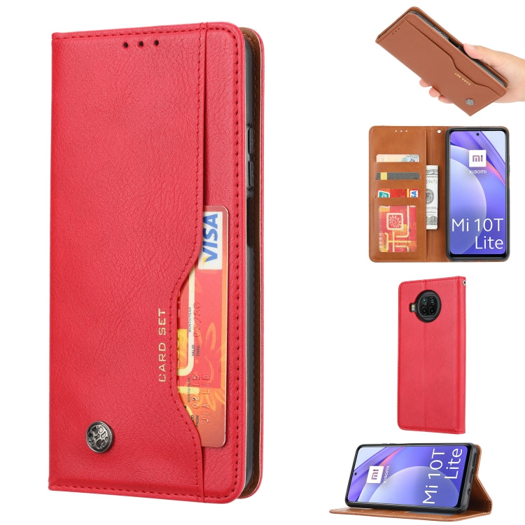 For Xiaomi Mi 10T Lite Knead Skin Texture Horizontal Flip Leather Case with Photo Frame & Holder & Card Slots & Wallet