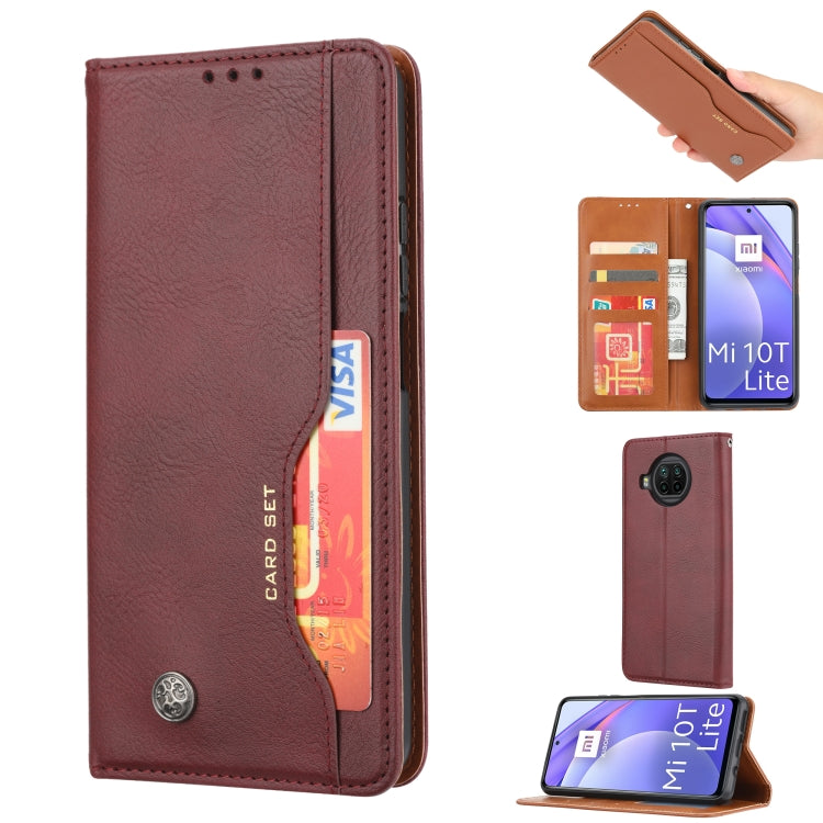 For Xiaomi Mi 10T Lite Knead Skin Texture Horizontal Flip Leather Case with Photo Frame & Holder & Card Slots & Wallet