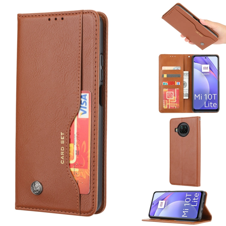 For Xiaomi Mi 10T Lite Knead Skin Texture Horizontal Flip Leather Case with Photo Frame & Holder & Card Slots & Wallet