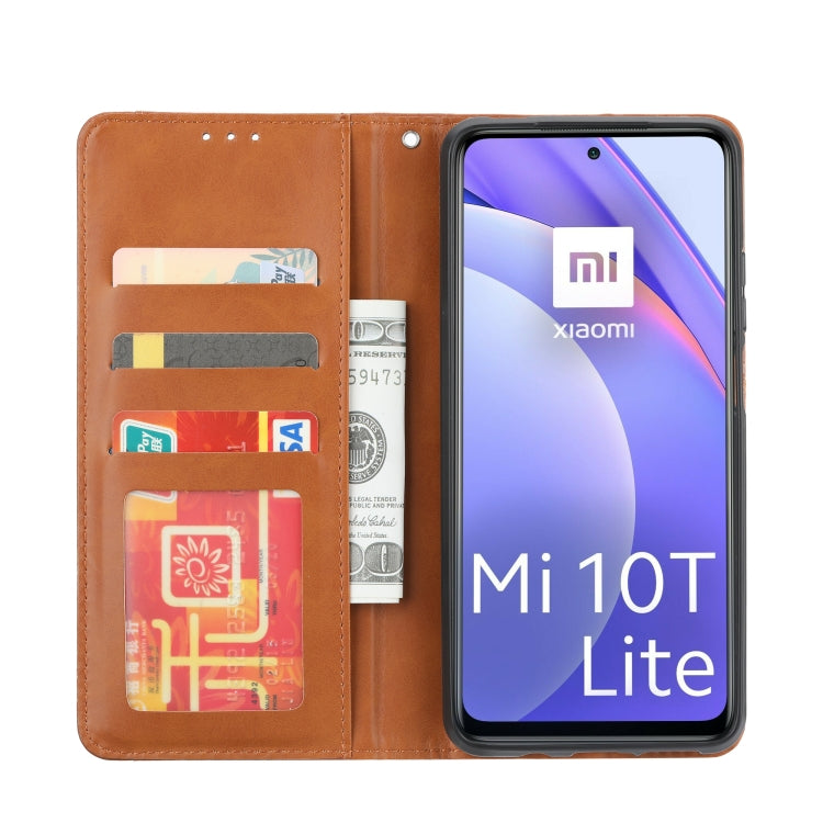 For Xiaomi Mi 10T Lite Knead Skin Texture Horizontal Flip Leather Case with Photo Frame & Holder & Card Slots & Wallet