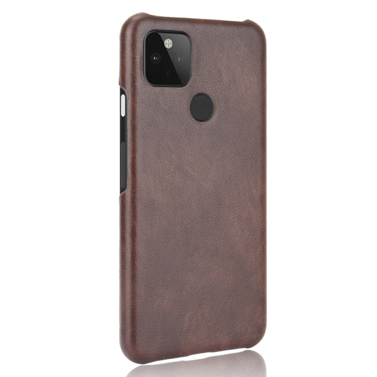 For Google Pixel 5 Shockproof Litchi Texture PC + PU Case