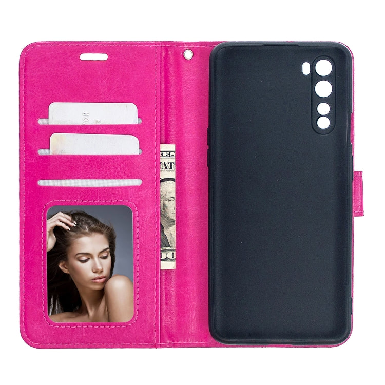 For  OnePlus Nord Crazy Horse Texture Horizontal Flip Leather Case with Holder & Card Slots & Wallet & Photo Frame