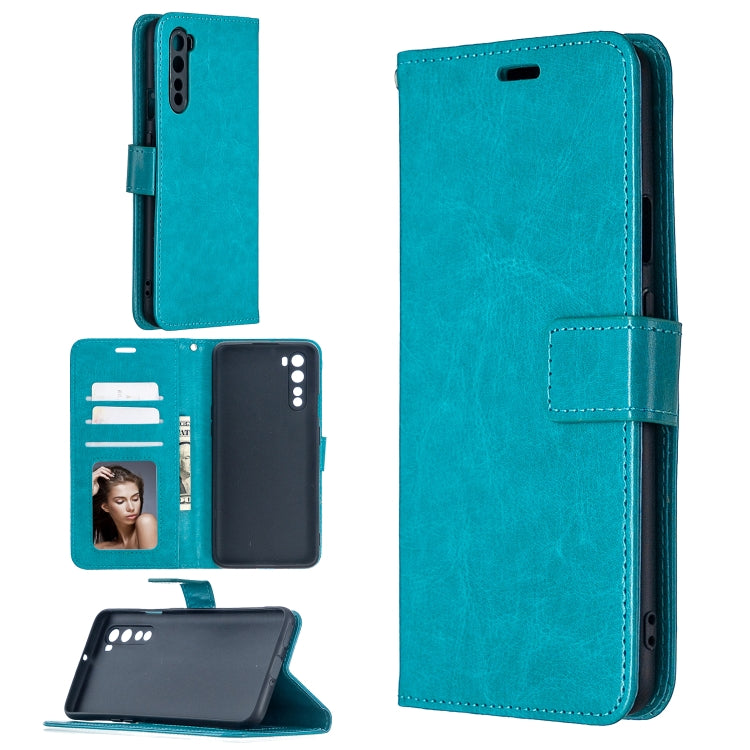 For  OnePlus Nord Crazy Horse Texture Horizontal Flip Leather Case with Holder & Card Slots & Wallet & Photo Frame