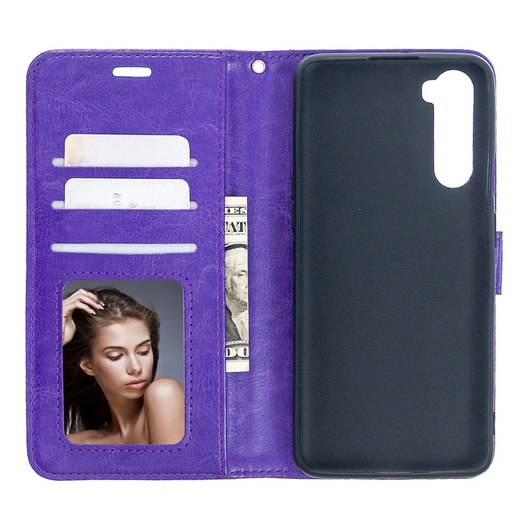 For  OnePlus Nord Crazy Horse Texture Horizontal Flip Leather Case with Holder & Card Slots & Wallet & Photo Frame