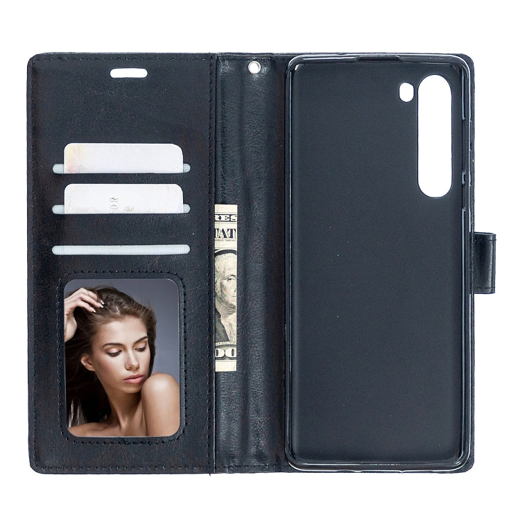 For Motorola Edge Crazy Horse Texture Horizontal Flip Leather Case with Holder & Card Slots & Wallet & Photo Frame