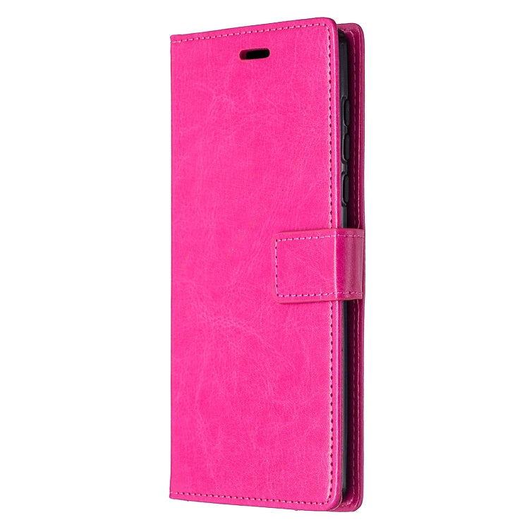 For Motorola Edge Crazy Horse Texture Horizontal Flip Leather Case with Holder & Card Slots & Wallet & Photo Frame