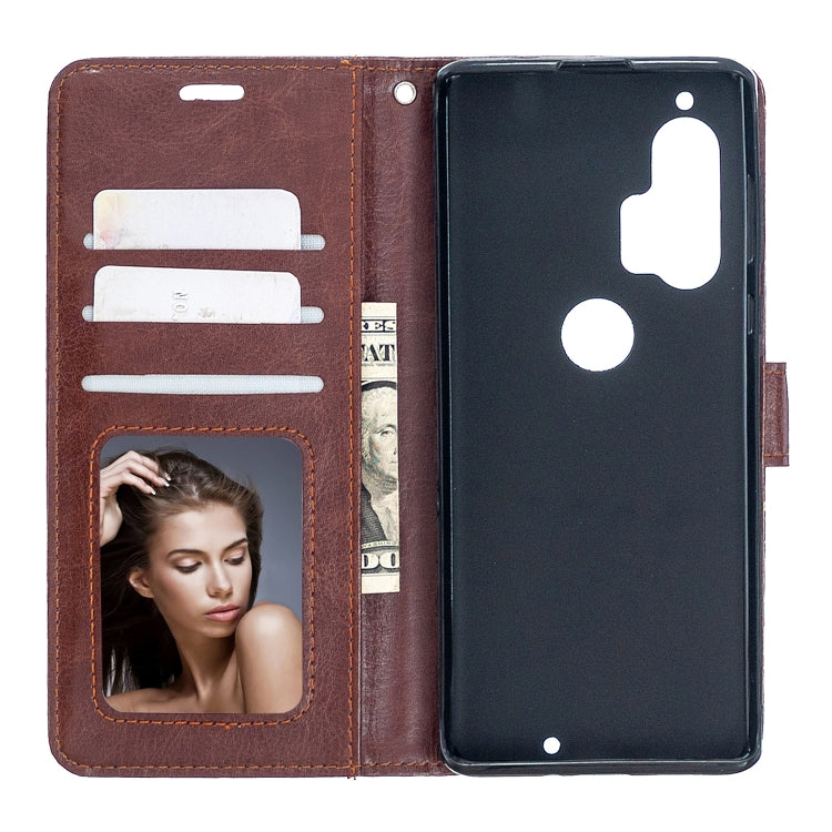 For Motorola Edge+ Crazy Horse Texture Horizontal Flip Leather Case with Holder & Card Slots & Wallet & Photo Frame