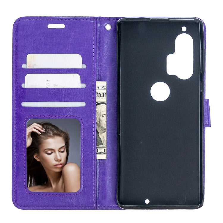 For Motorola Edge+ Crazy Horse Texture Horizontal Flip Leather Case with Holder & Card Slots & Wallet & Photo Frame