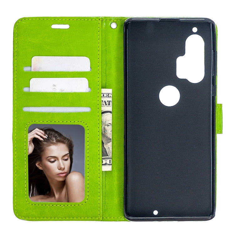 For Motorola Edge+ Crazy Horse Texture Horizontal Flip Leather Case with Holder & Card Slots & Wallet & Photo Frame