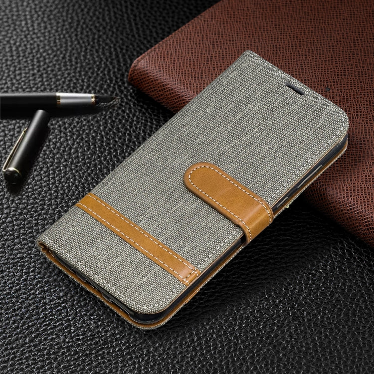 Color Matching Denim Texture Leather Case for Huawei Y5 (2019), with Holder & Card Slots & Wallet & Lanyard