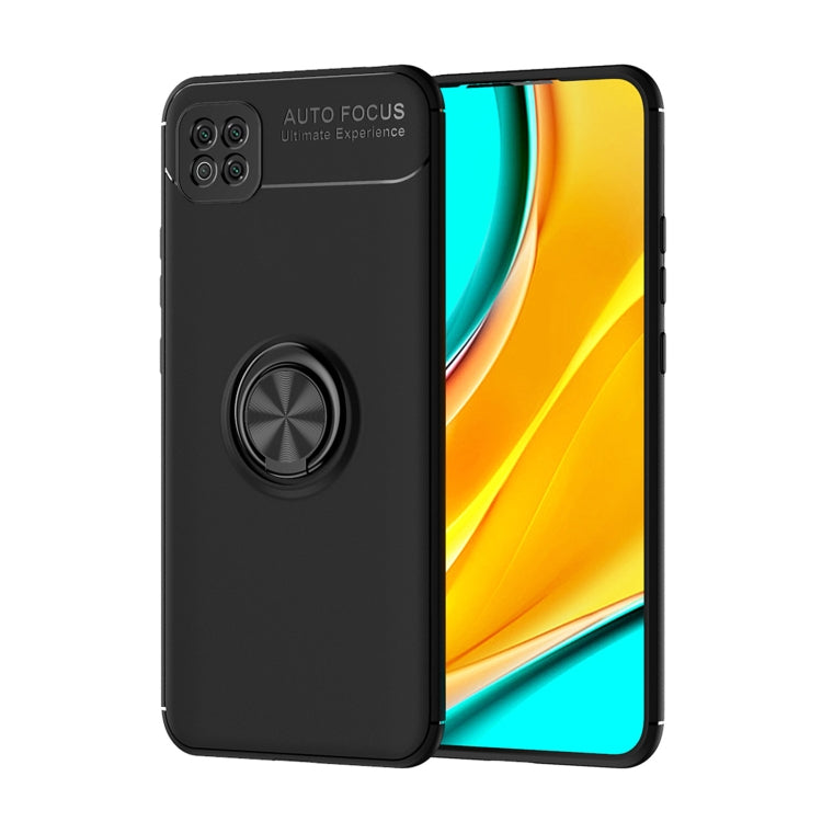 For Xiaomi Poco C3 Metal Ring Holder 360 Degree Rotating TPU Case