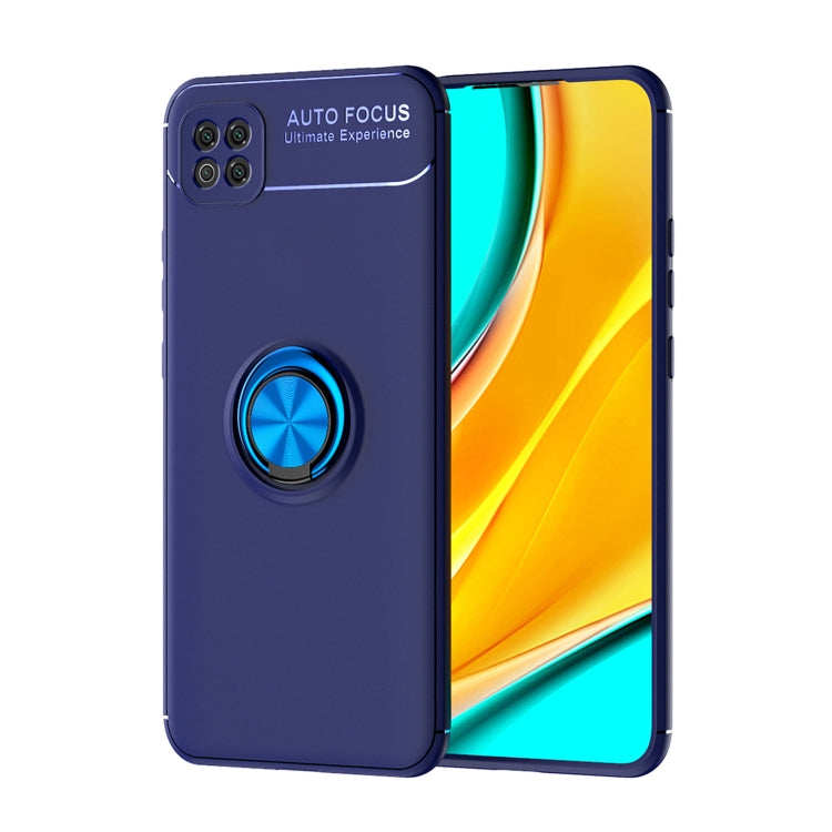 For Xiaomi Poco C3 Metal Ring Holder 360 Degree Rotating TPU Case