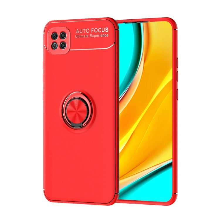 For Xiaomi Poco C3 Metal Ring Holder 360 Degree Rotating TPU Case