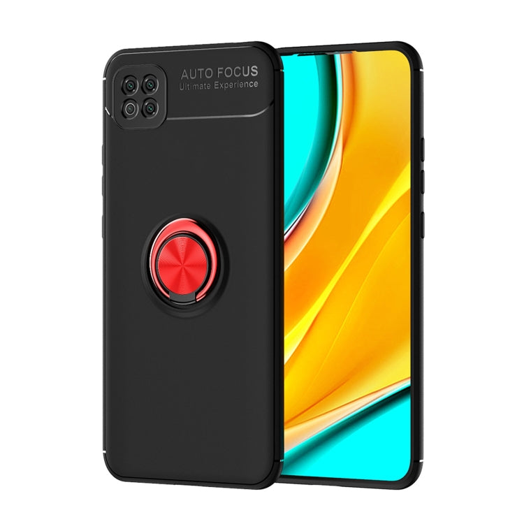 For Xiaomi Poco C3 Metal Ring Holder 360 Degree Rotating TPU Case