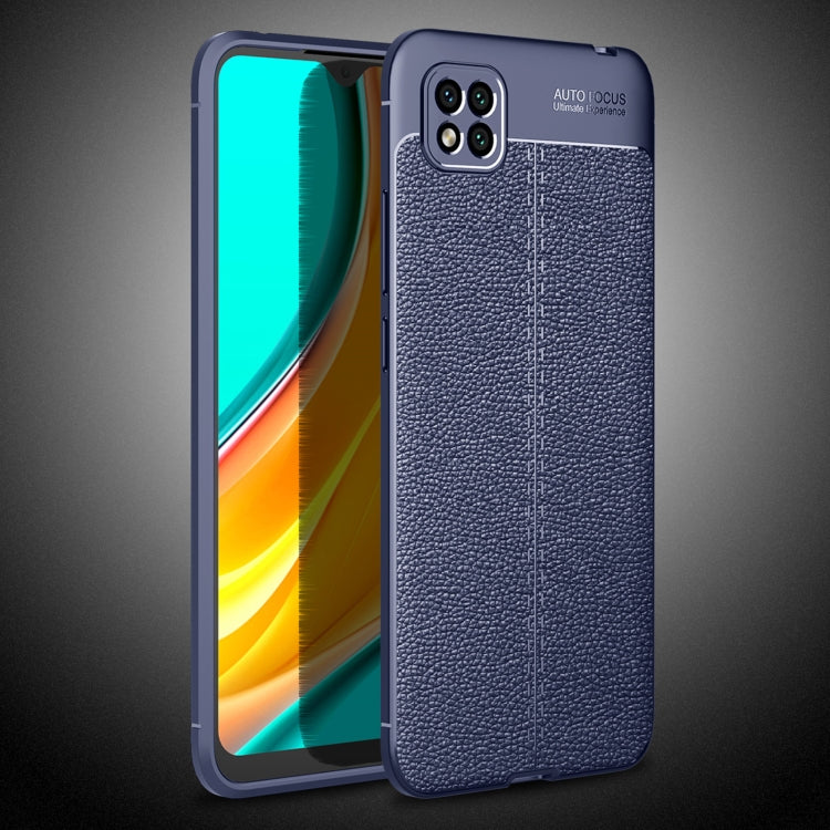 For Xiaomi Poco C3 Litchi Texture TPU Shockproof Case