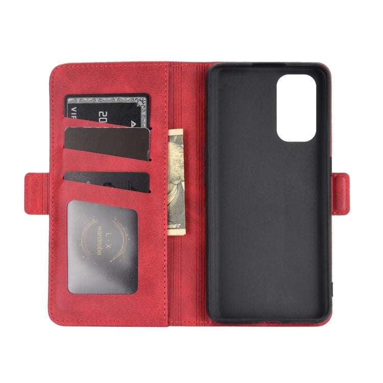 For OPPO Realme X7 Pro Dual-side Magnetic Buckle Horizontal Flip Leather Case with Holder & Card Slots & Wallet