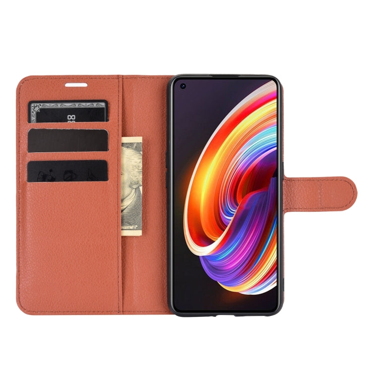 For OPPO Realme X7 Pro Litchi Texture Horizontal Flip Protective Case with Holder & Card Slots & Wallet