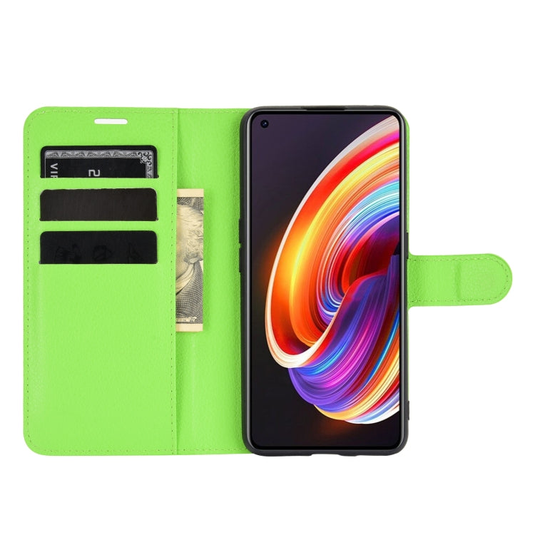 For OPPO Realme X7 Pro Litchi Texture Horizontal Flip Protective Case with Holder & Card Slots & Wallet