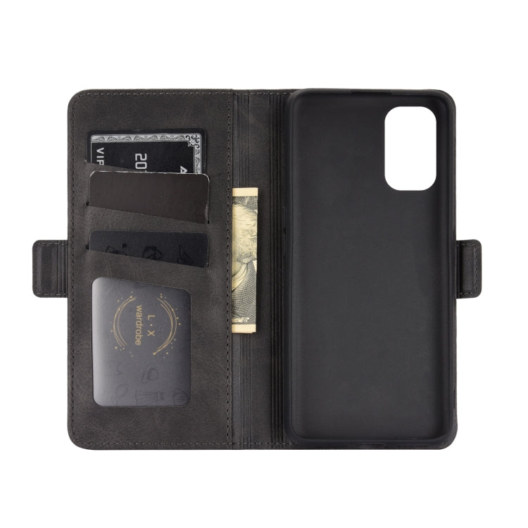 For Oppo Realme X7 Dual-side Magnetic Buckle Horizontal Flip Leather Case with Holder & Card Slots & Wallet