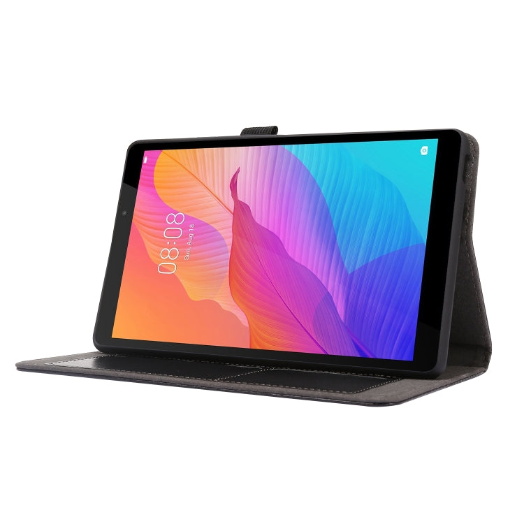 For Huawei MatePad T8 8.0 2-Folding Business Horizontal Flip PU Leather Case with Card Slots & Holder
