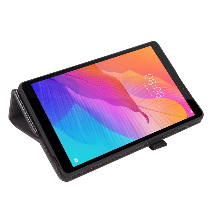 For Huawei MatePad T8 8.0 2-Folding Business Horizontal Flip PU Leather Case with Card Slots & Holder