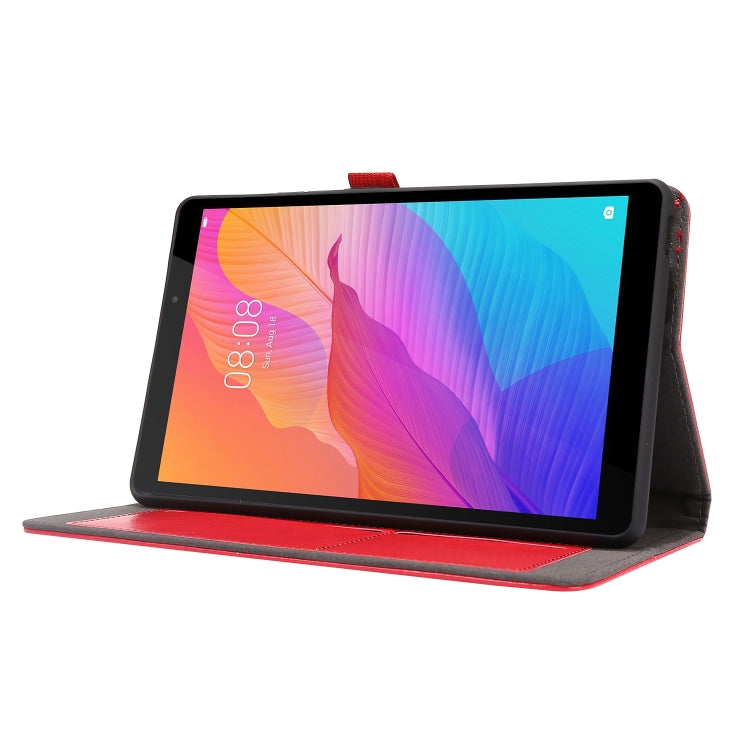 For Huawei MatePad T8 8.0 2-Folding Business Horizontal Flip PU Leather Case with Card Slots & Holder