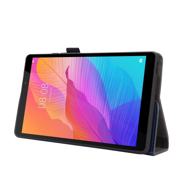 For Huawei MatePad T8 8.0 2-Folding Business Horizontal Flip PU Leather Case with Card Slots & Holder