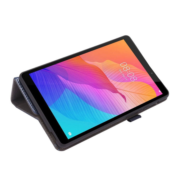 For Huawei MatePad T8 8.0 2-Folding Business Horizontal Flip PU Leather Case with Card Slots & Holder