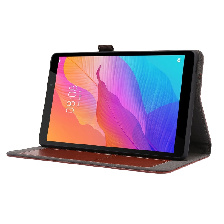 For Huawei MatePad T8 8.0 2-Folding Business Horizontal Flip PU Leather Case with Card Slots & Holder