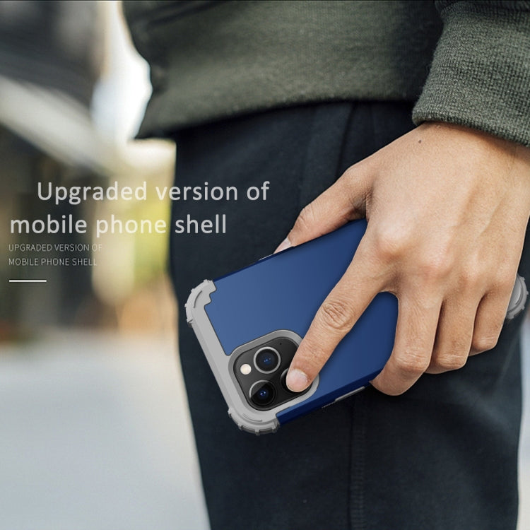 For iPhone 12 mini PC+ Silicone Three-piece Anti-drop Mobile Phone Protective Back Cover