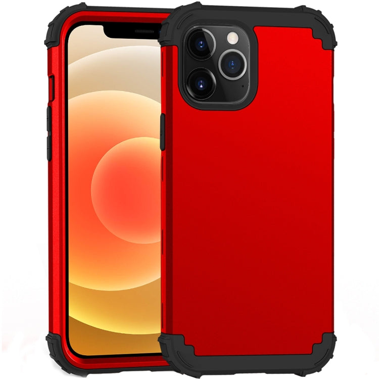 For iPhone 12 mini PC+ Silicone Three-piece Anti-drop Mobile Phone Protective Back Cover